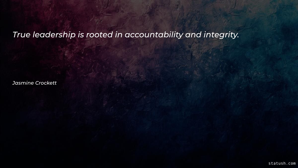 True leadership is rooted in