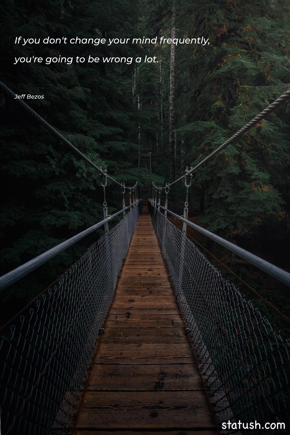 If you don't change your