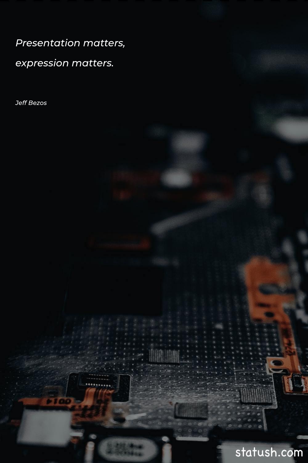 Presentation matters, expression matters