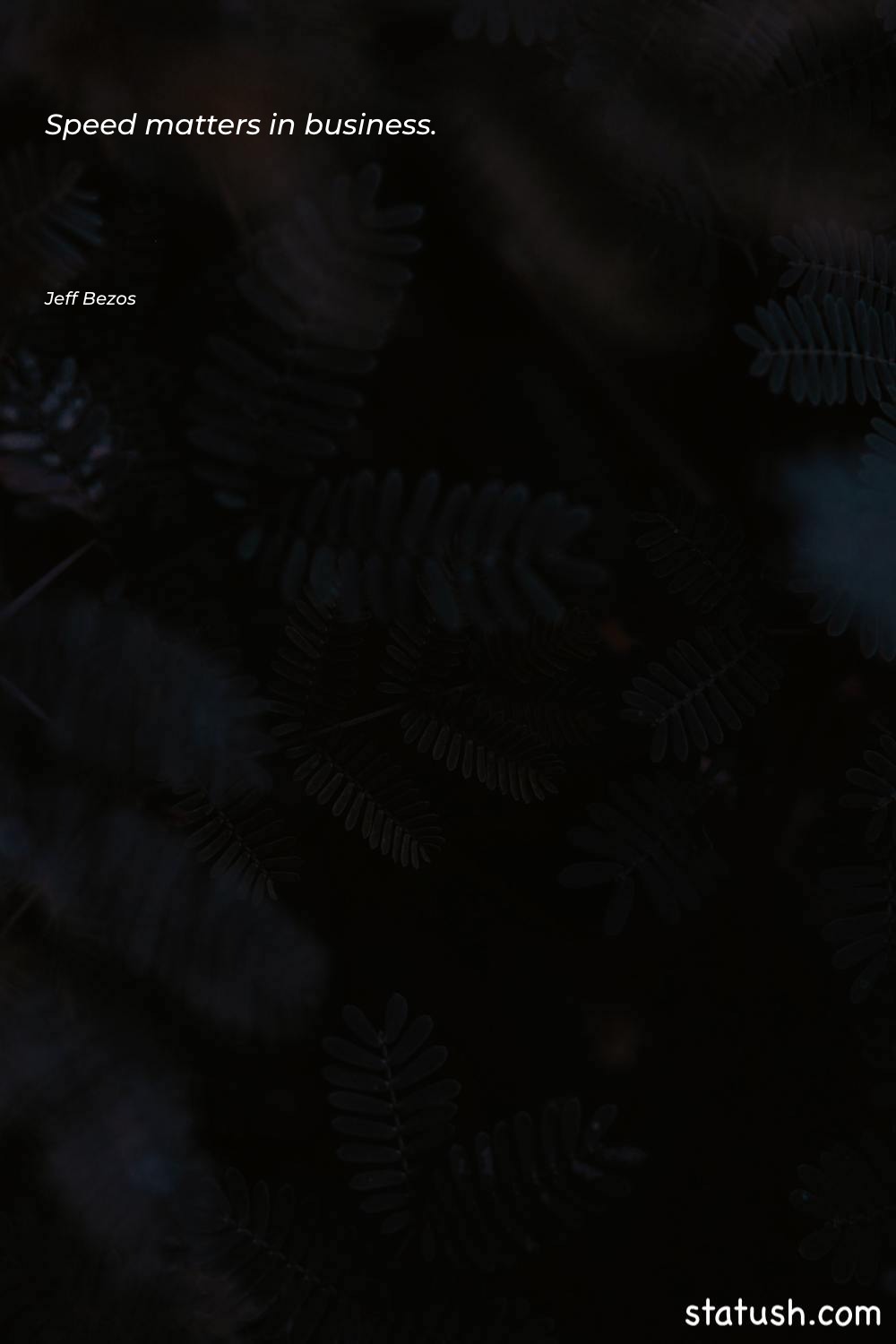 Speed matters in business