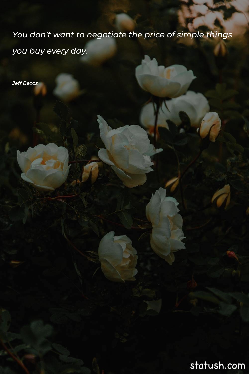 You don't want to negotiate