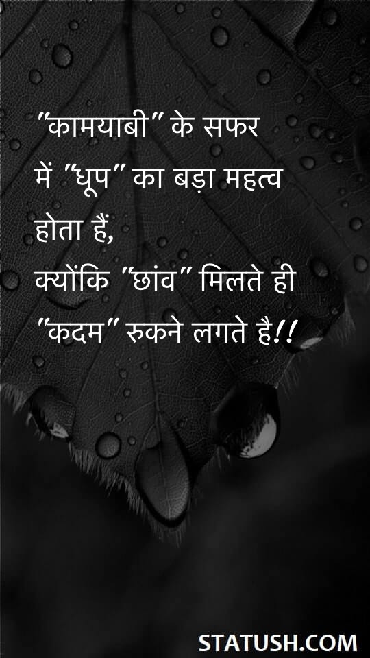 Journey to Success - Hindi Quotes at statush.com