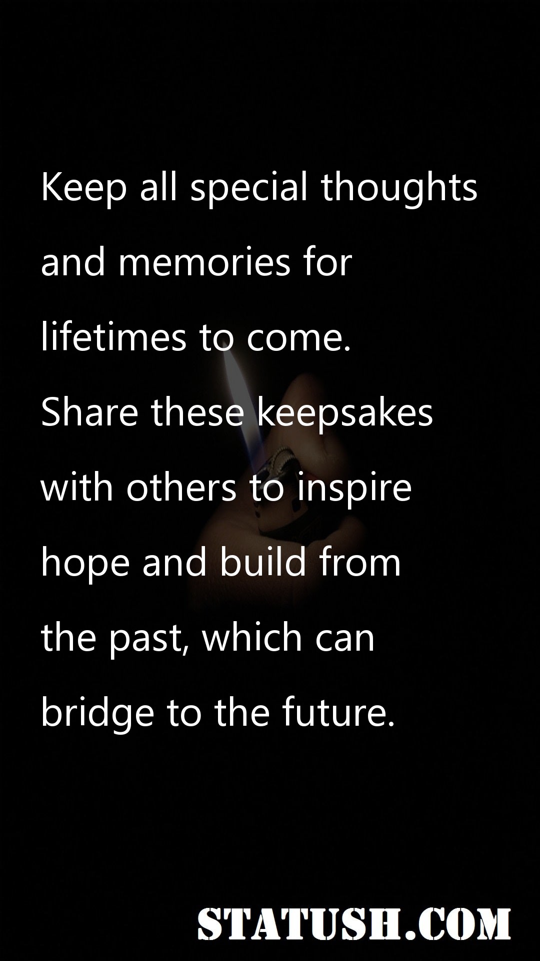 Keep all special thoughts Hope Quotes at statush.com