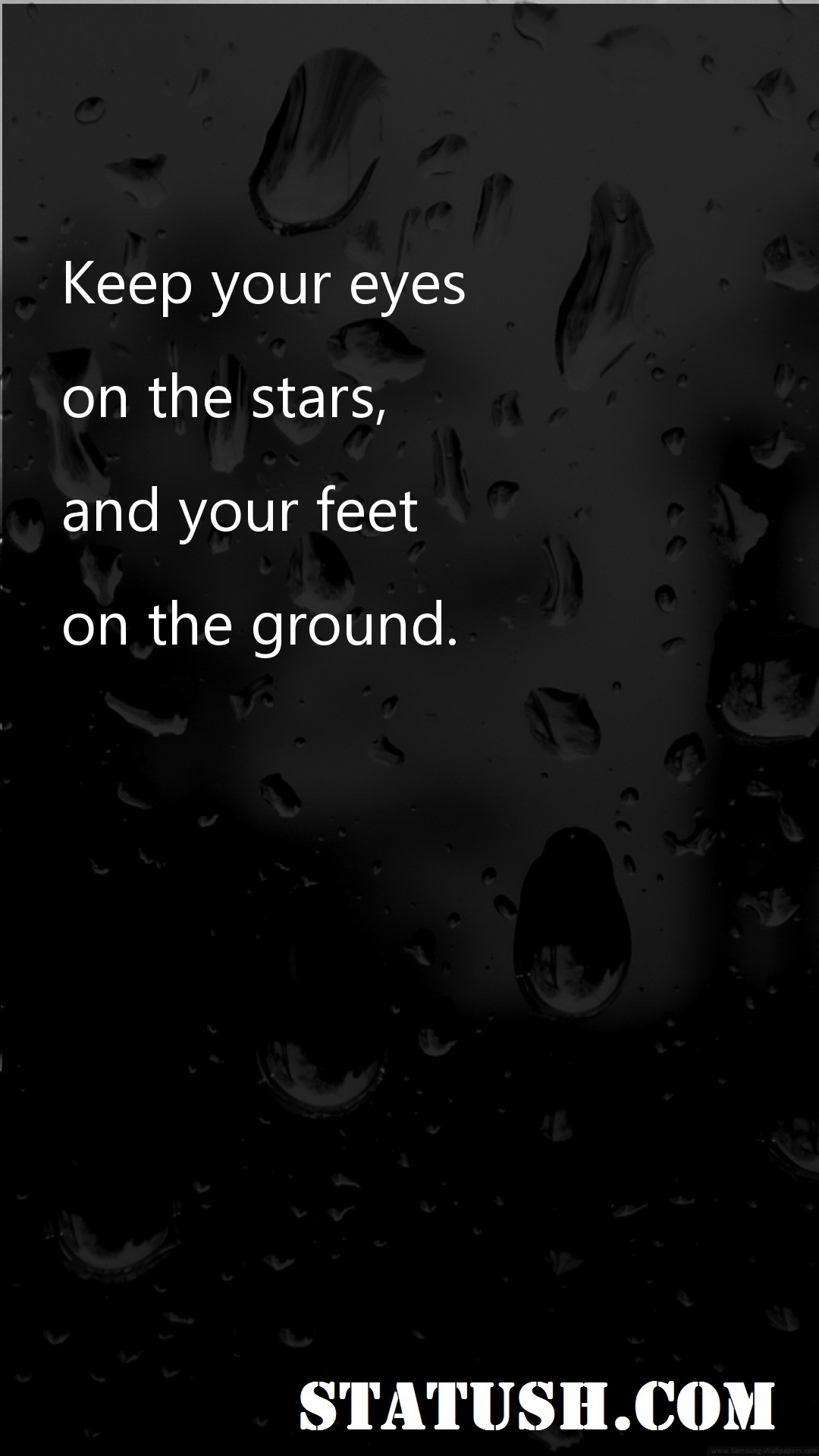 Keep your eyes on the stars - Motivational Quotes at statush.com
