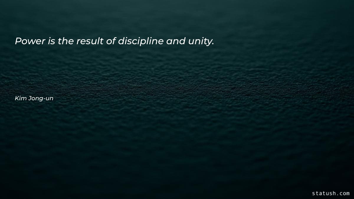 Power is the result of