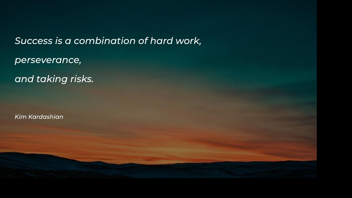 Success is a combination of - Motivational Quotes at statush.com