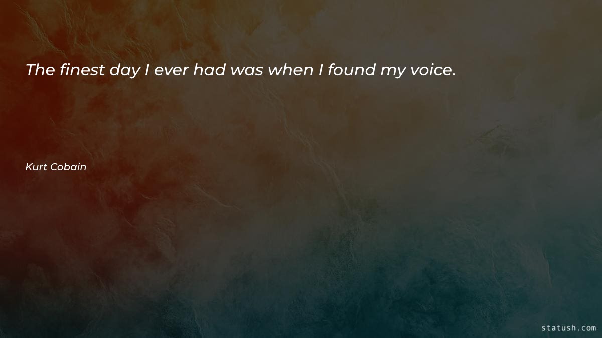 The finest day I ever