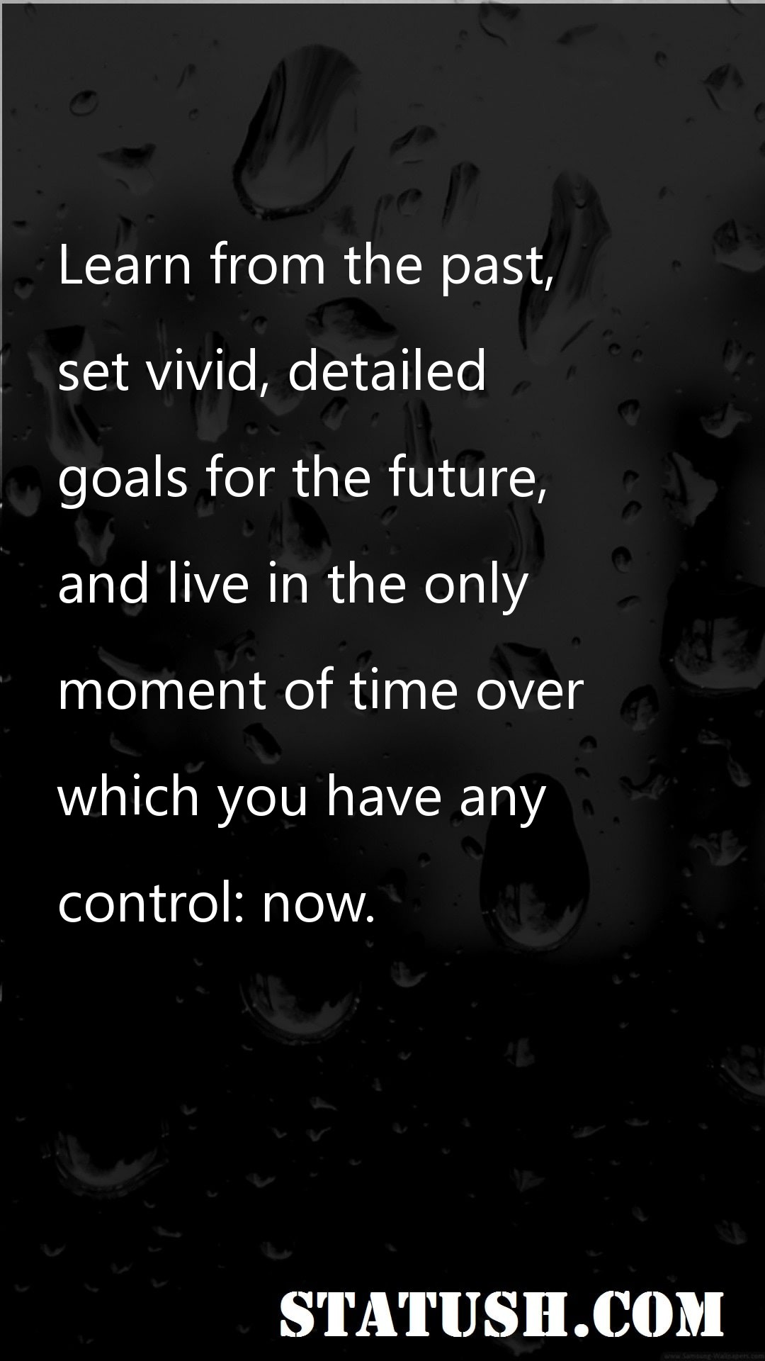 Learn from the past - Motivational Quotes at statush.com