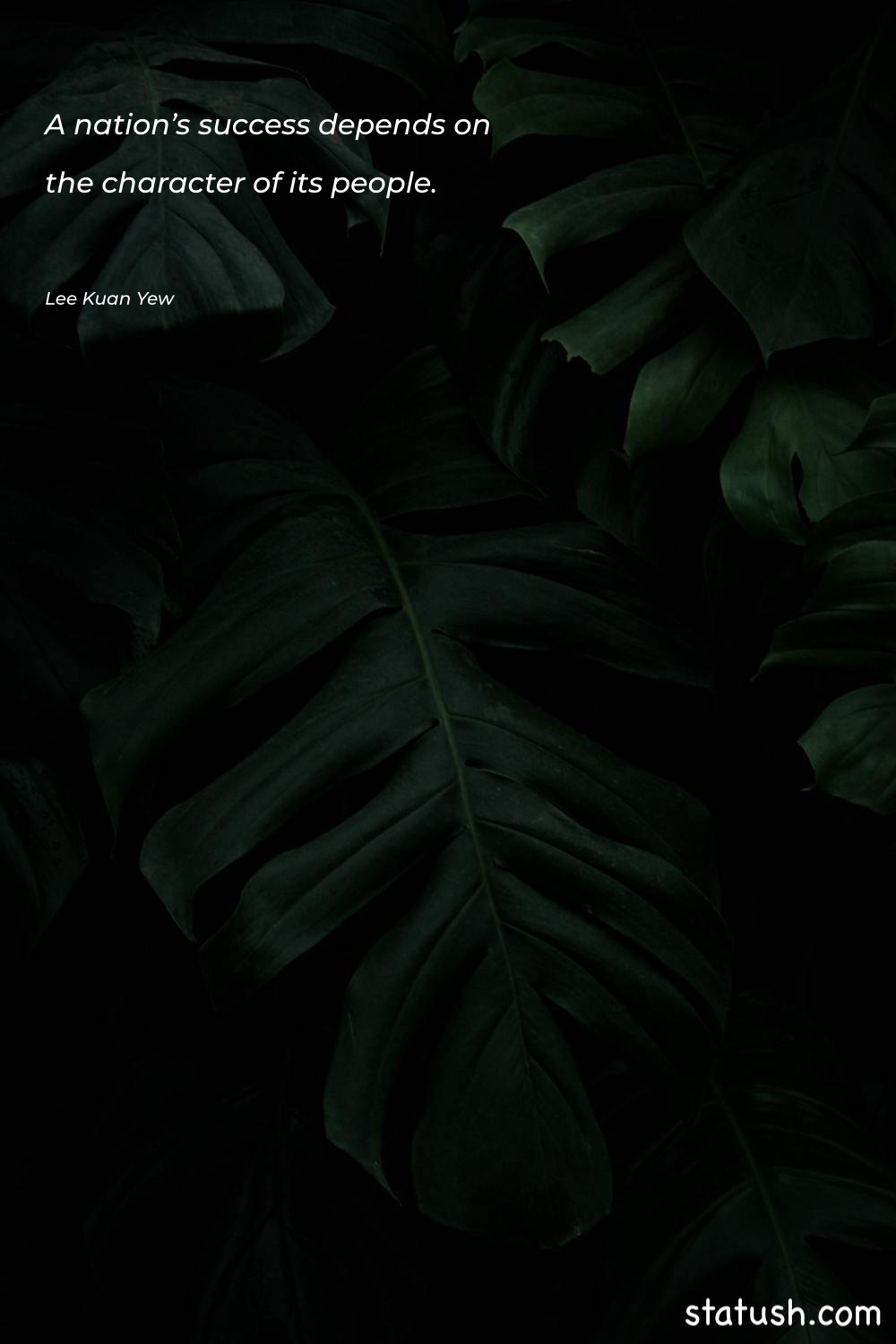 A nation’s success depends on