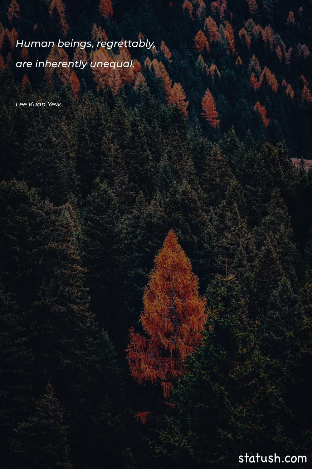 Human beings, regrettably, are inherently Inspiration Quotes at statush.com