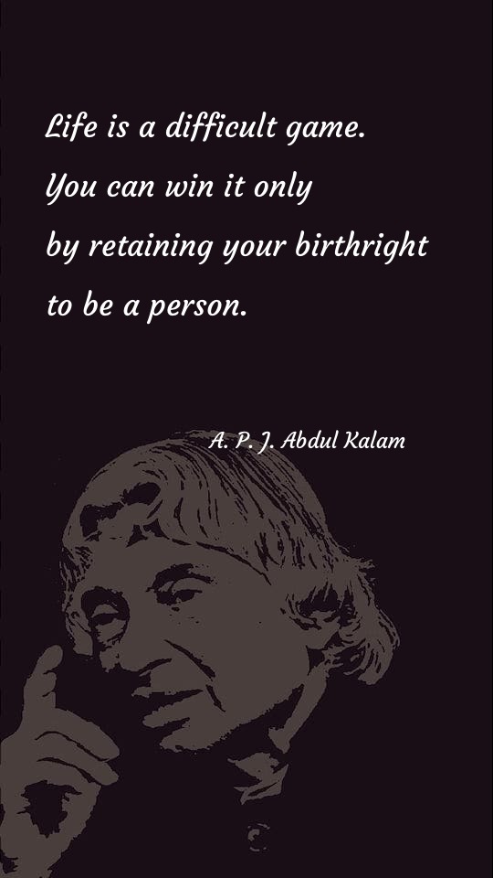 Life is a difficult game - Life Quotes at statush.com