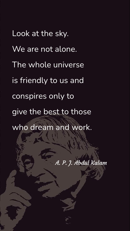 Look at the sky. We are not alone - Alone Quotes at statush.com