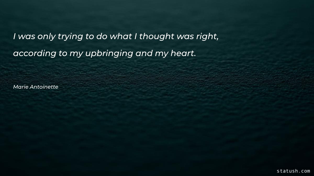 I was only trying to