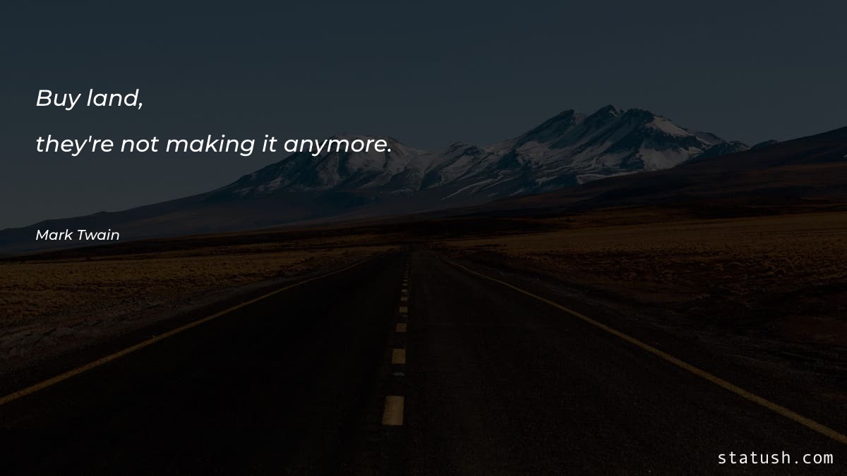 Buy land Motivational Quotes at statush.com