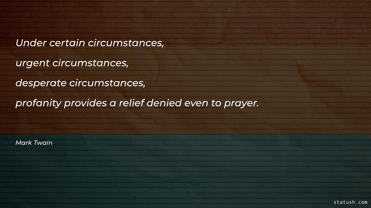 Under certain circumstances Motivational Quotes at statush.com