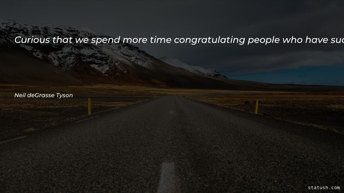 Curious that we spend more