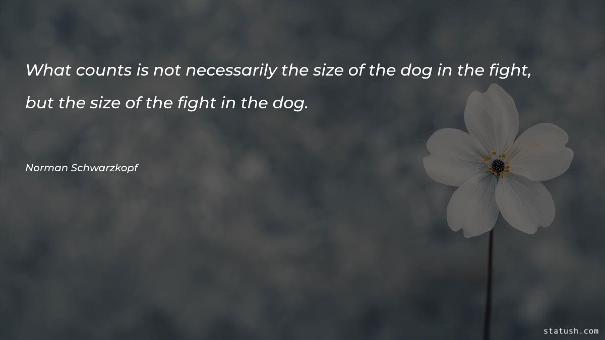 What counts is not necessarily