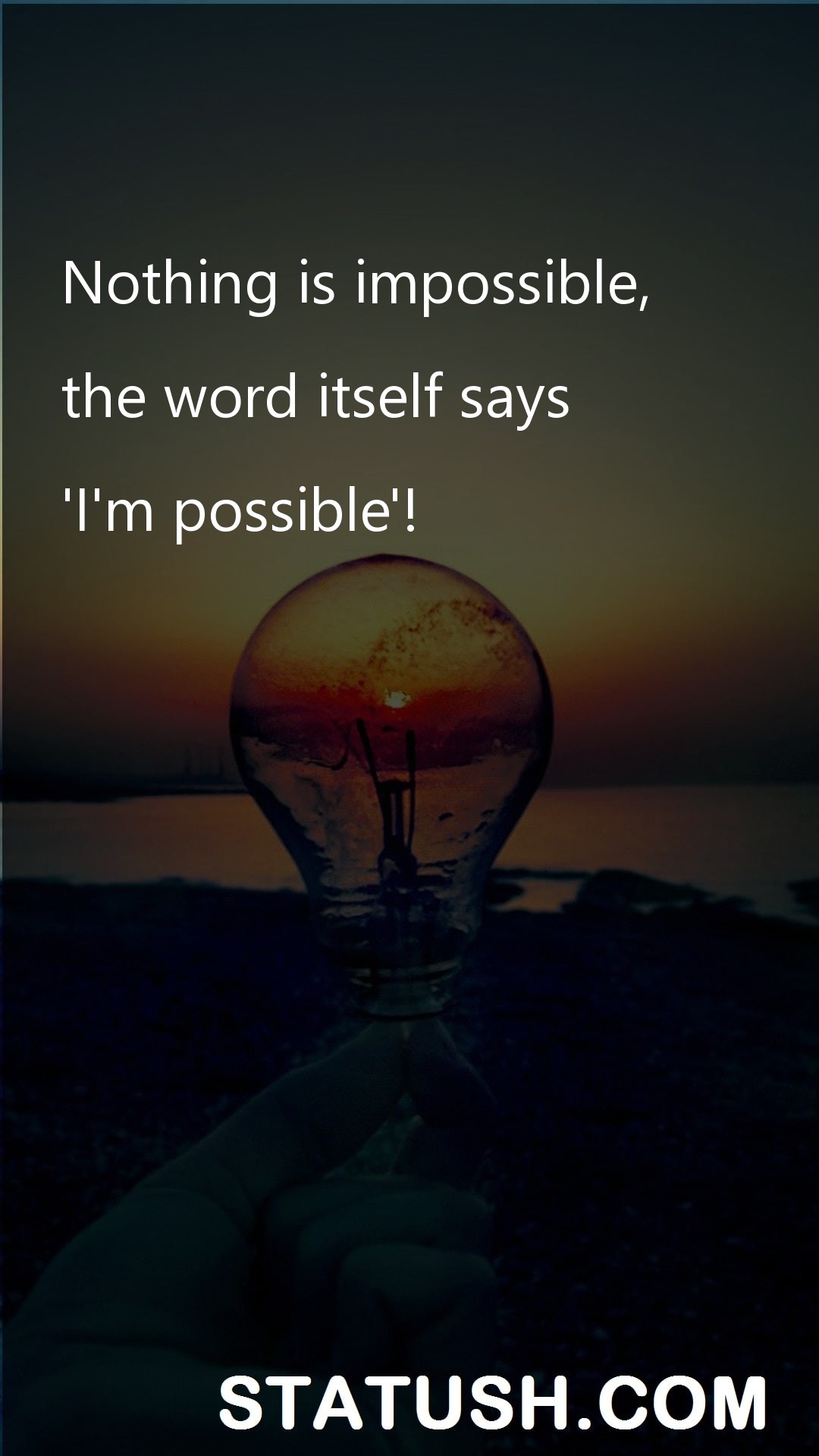 Nothing is impossible - Inspiration Quotes at statush.com
