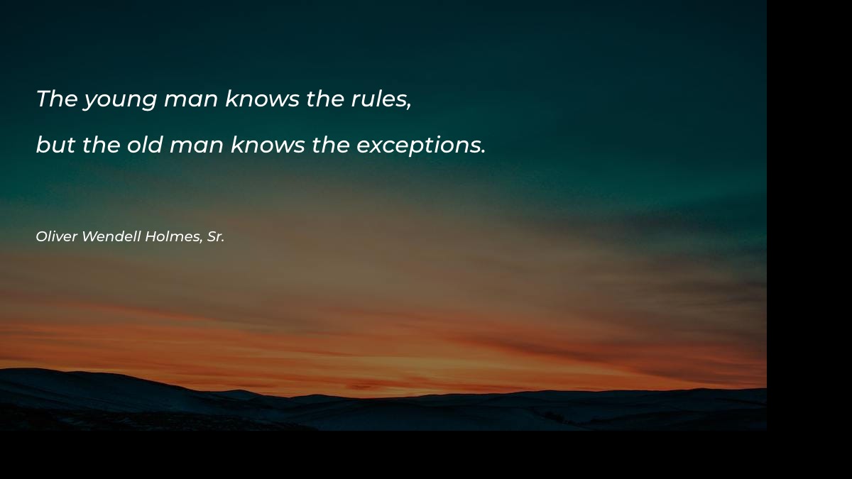 The young man knows the