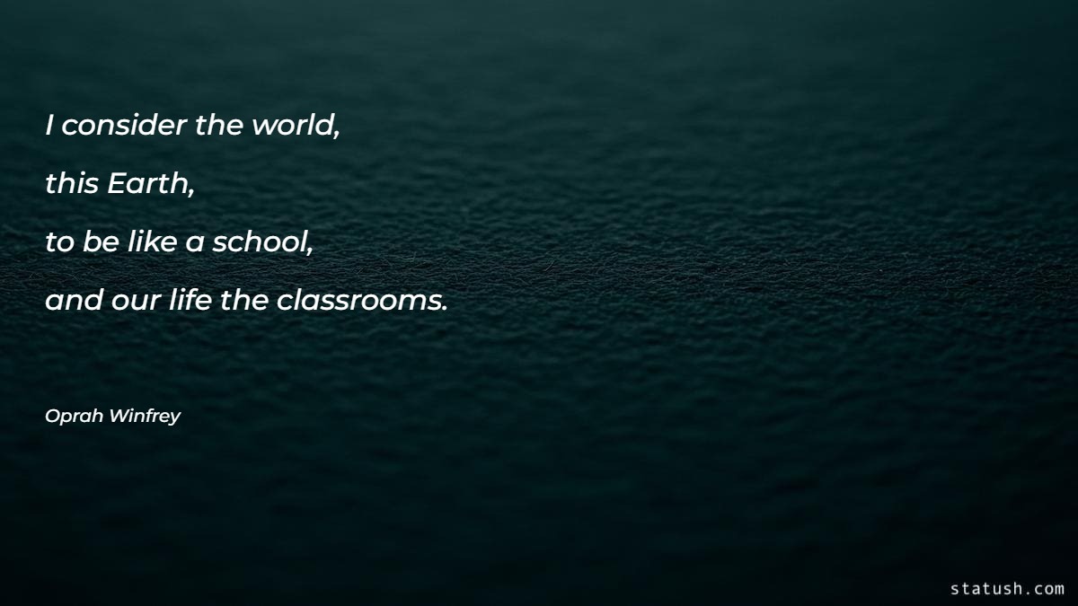 I consider the world