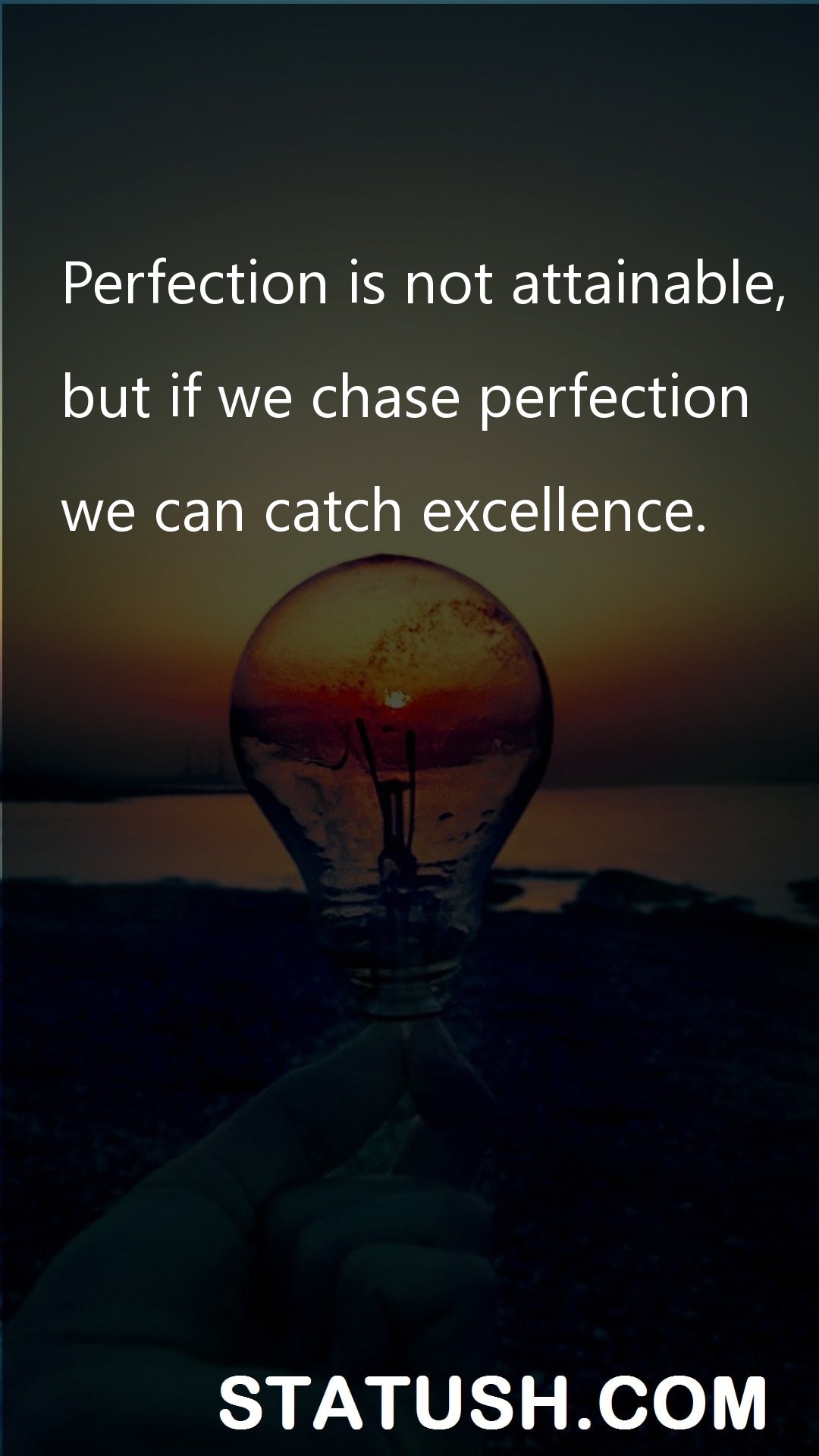 Perfection is not attainable Inspiration Quotes at statush.com