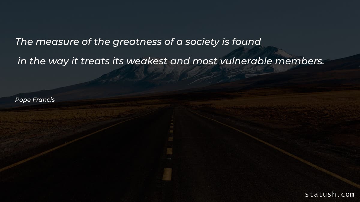 The measure of the greatness