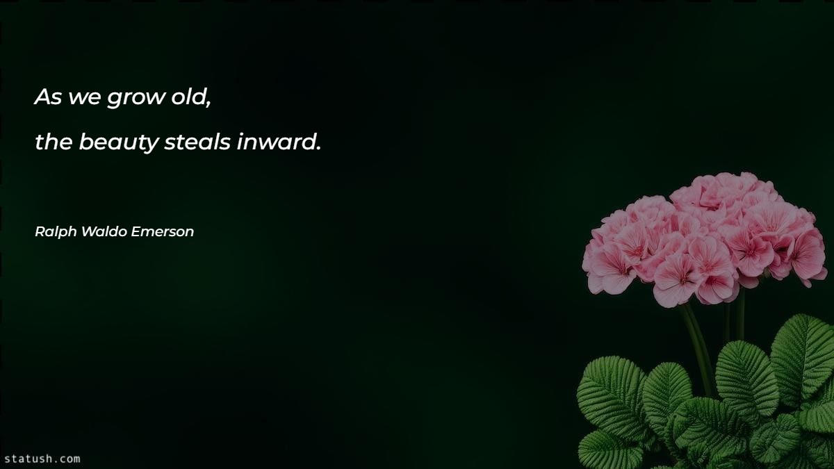 As we grow old - Motivational Quotes at statush.com