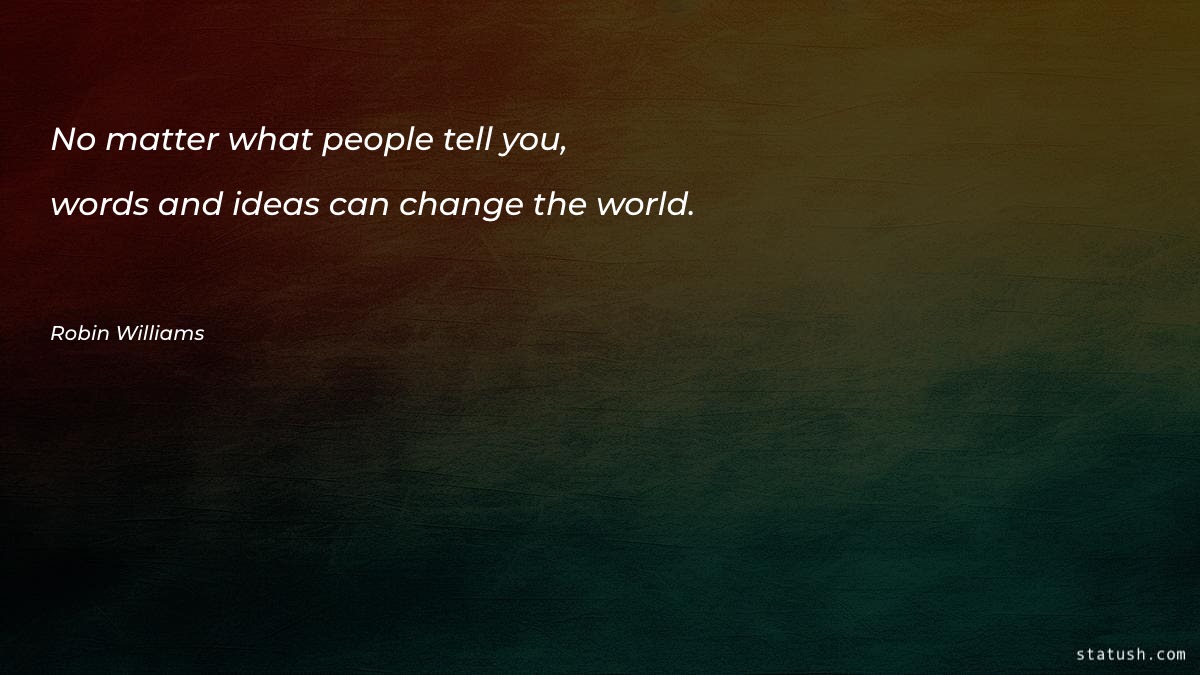 No matter what people tell