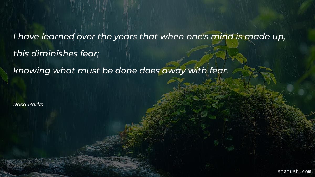 I have learned over the