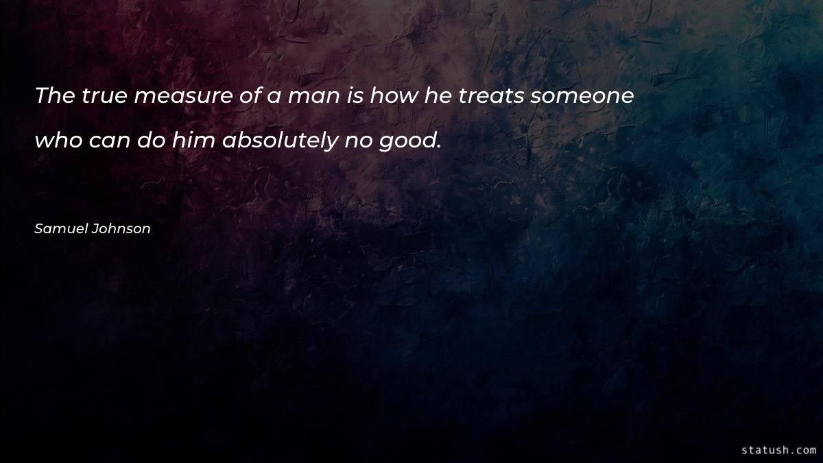 The true measure of a