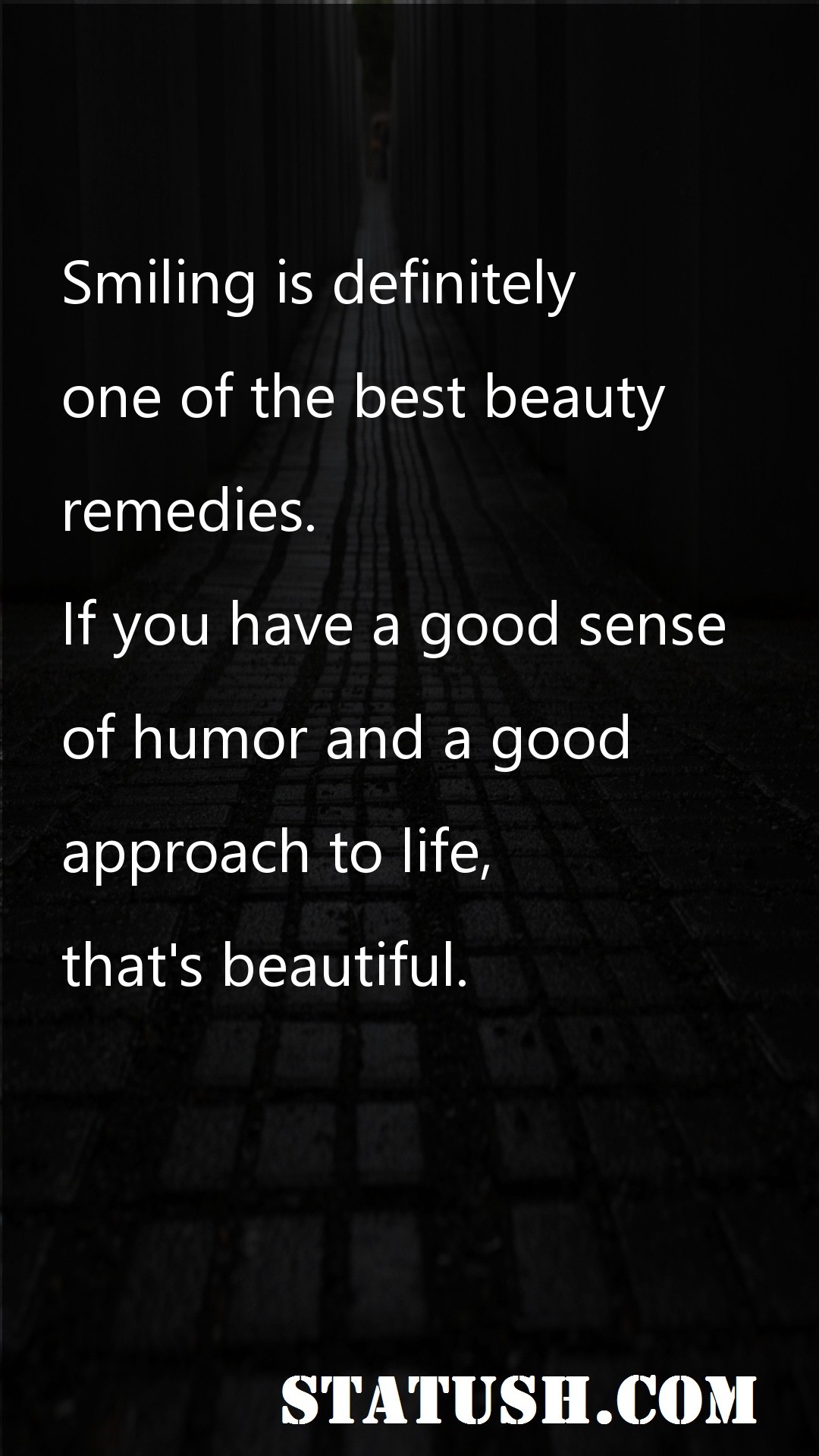 Smiling is definitely - Life Quotes at statush.com