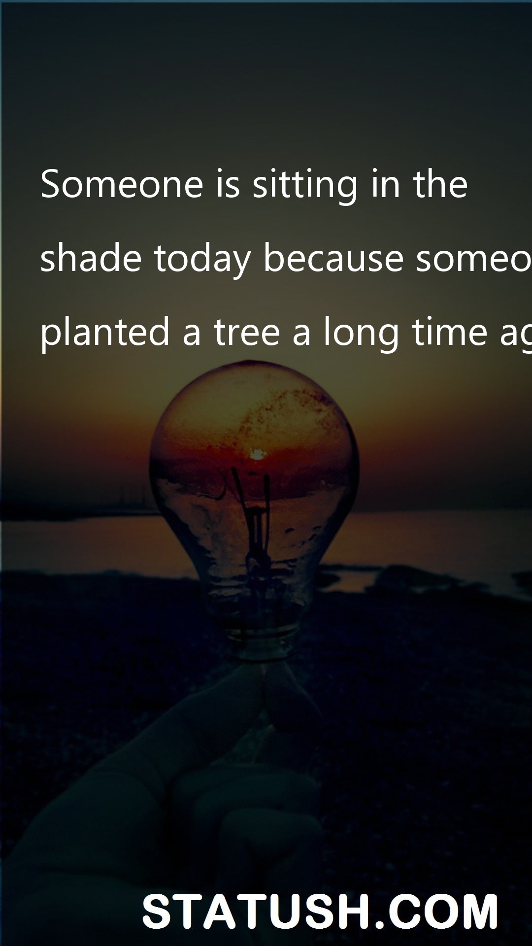 Someone is sitting in the Inspiration Quotes at statush.com