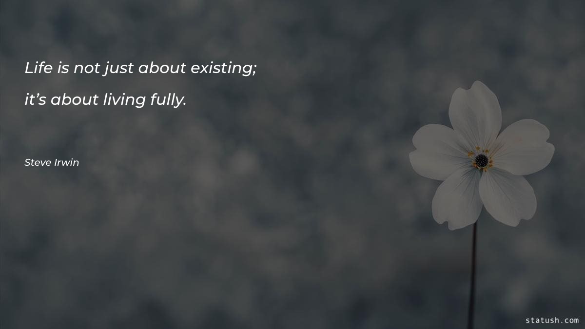 Life is not just about