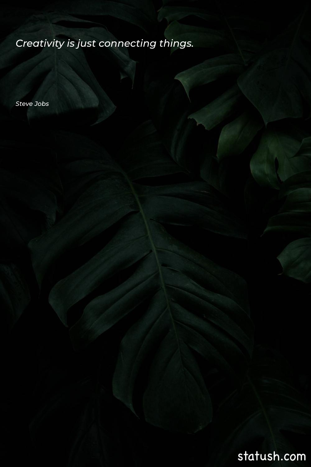 Creativity is just connecting things