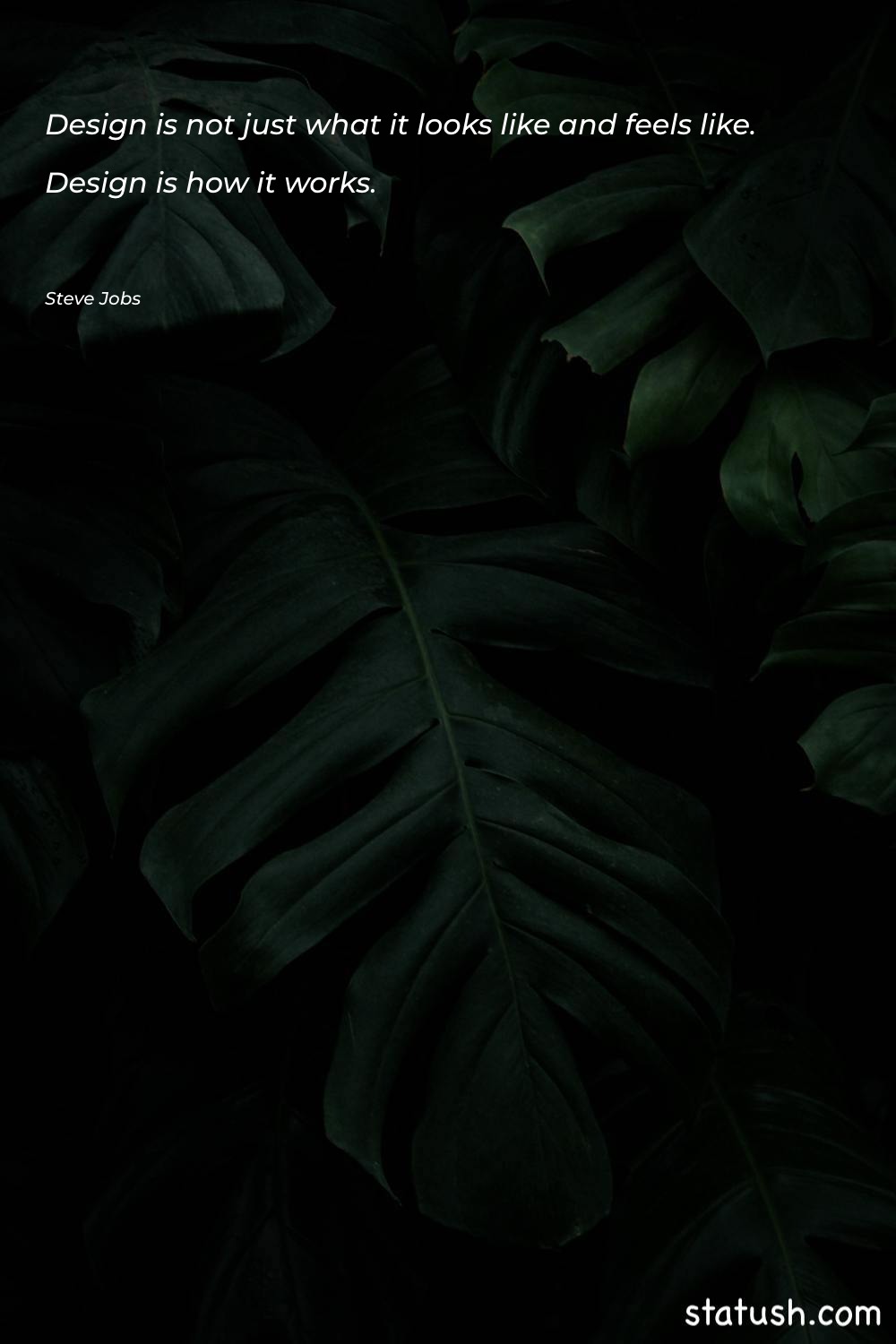 Design is not just what