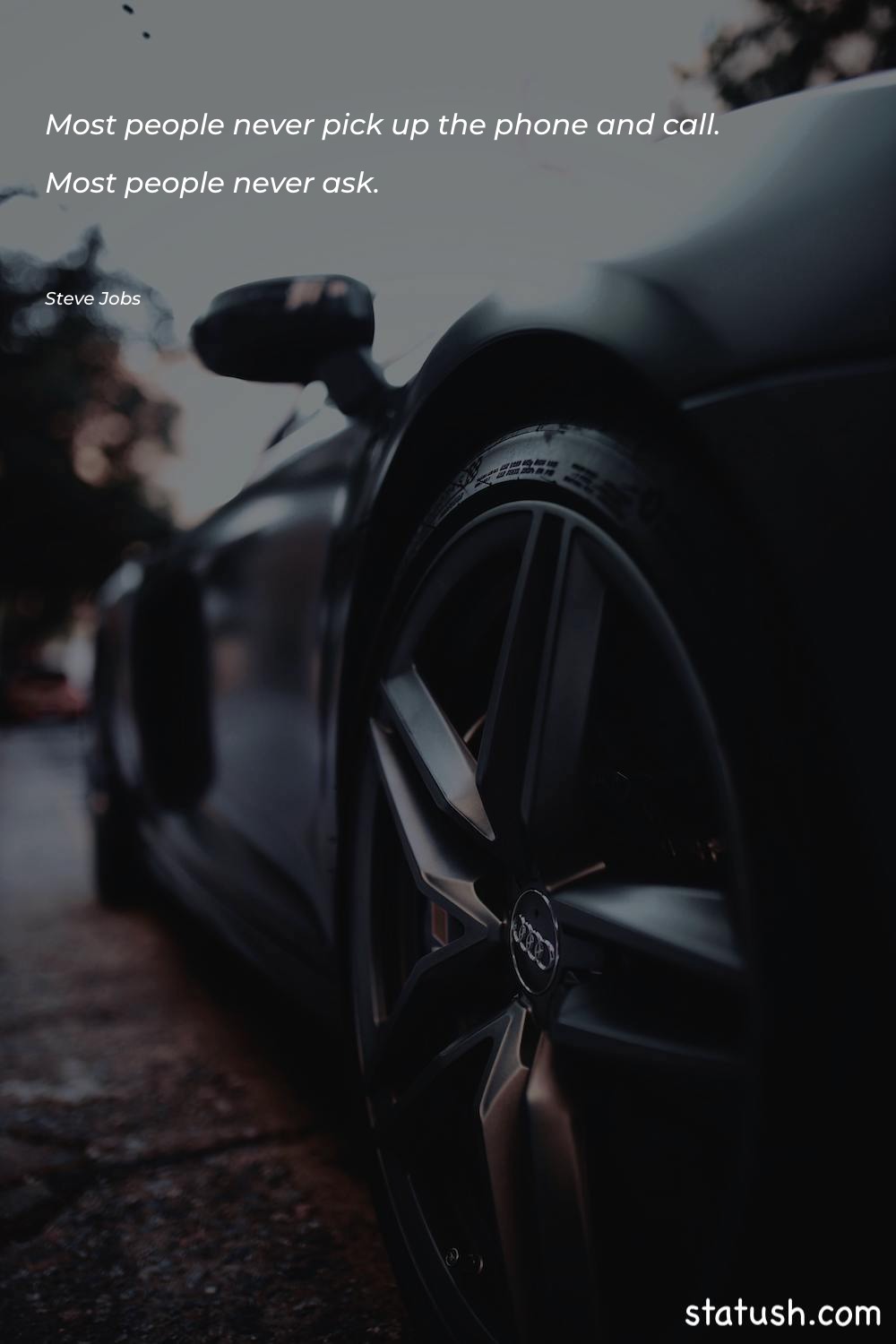 Most people never pick up