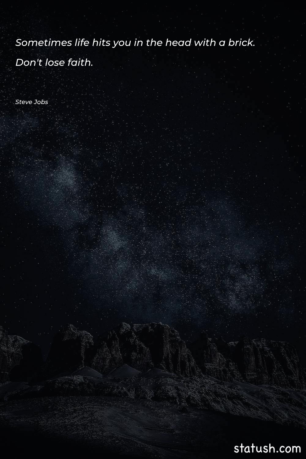 Sometimes life hits you in