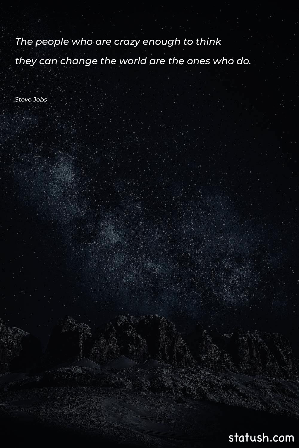 The people who are crazy