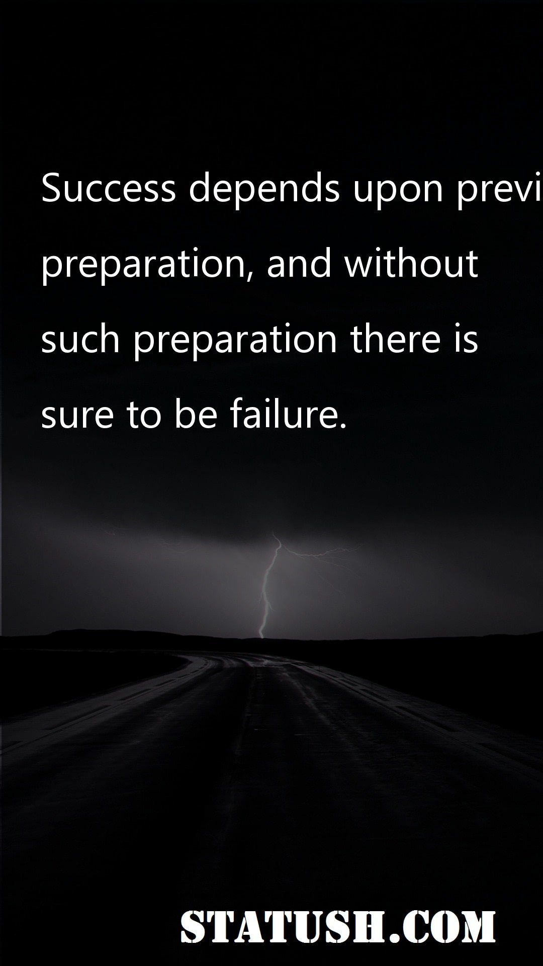 Success depends upon previous Success Quotes at statush.com