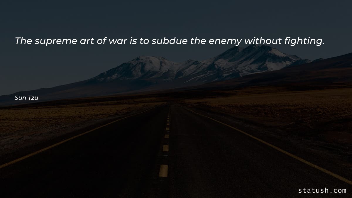 The supreme art of war