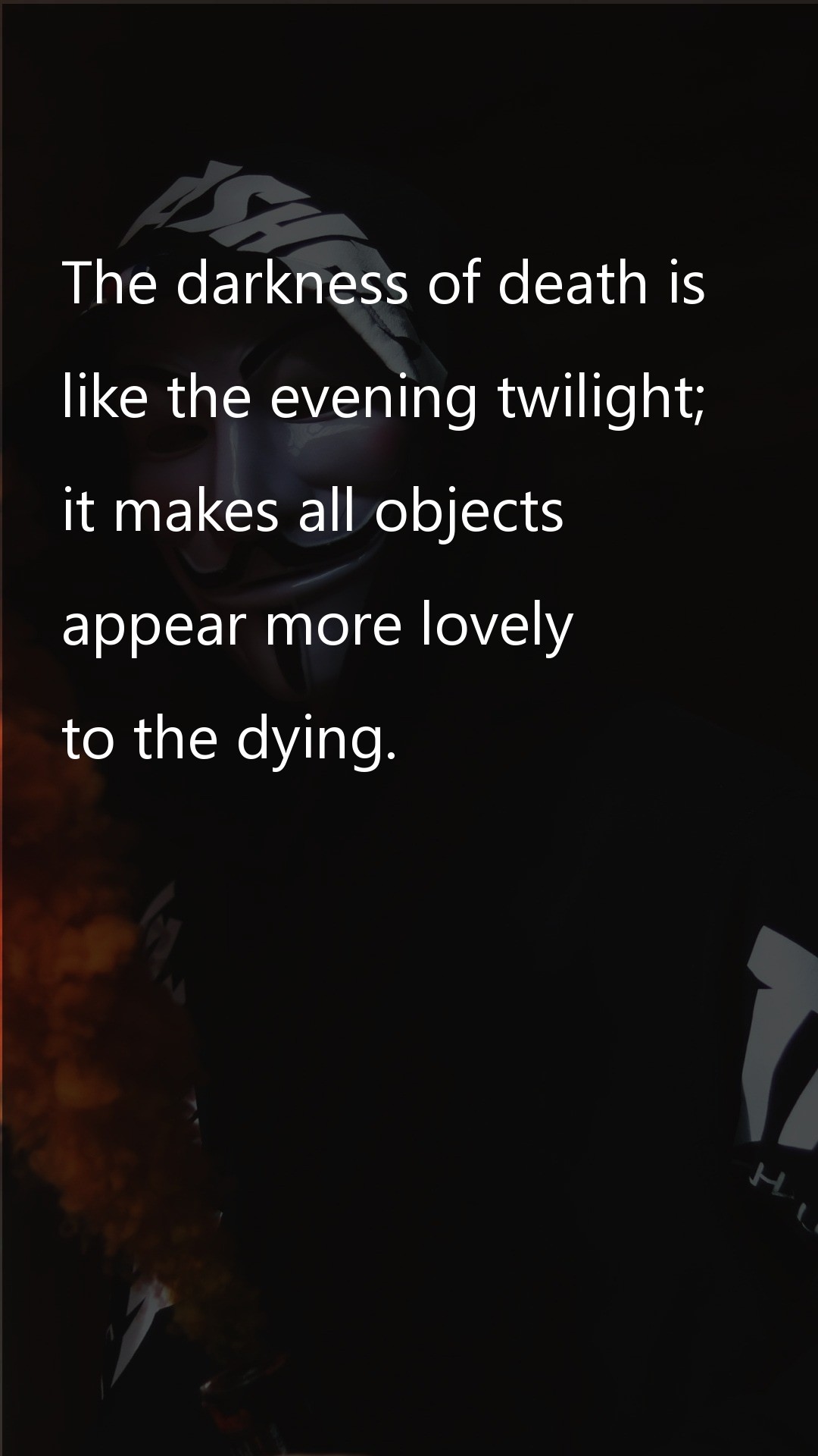 The darkness of death is - Death Quotes at statush.com