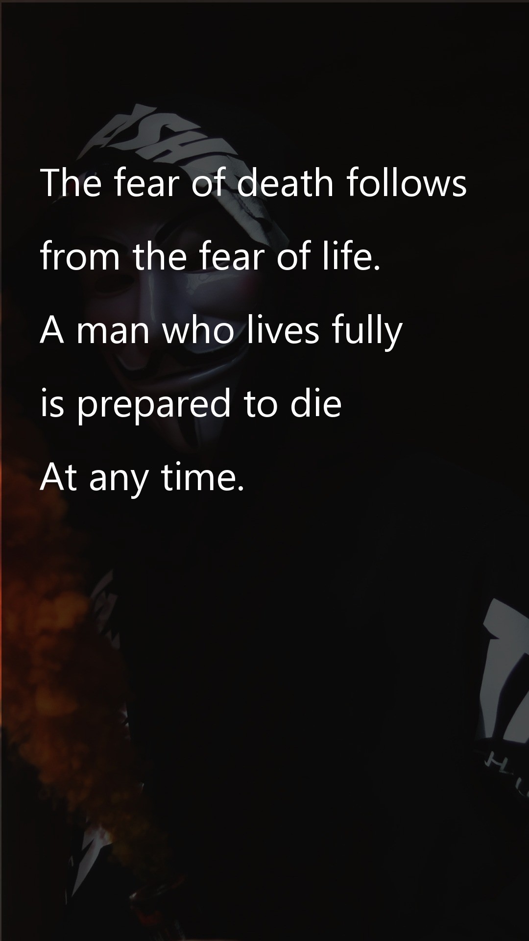 The fear of death follows - Death Quotes at statush.com