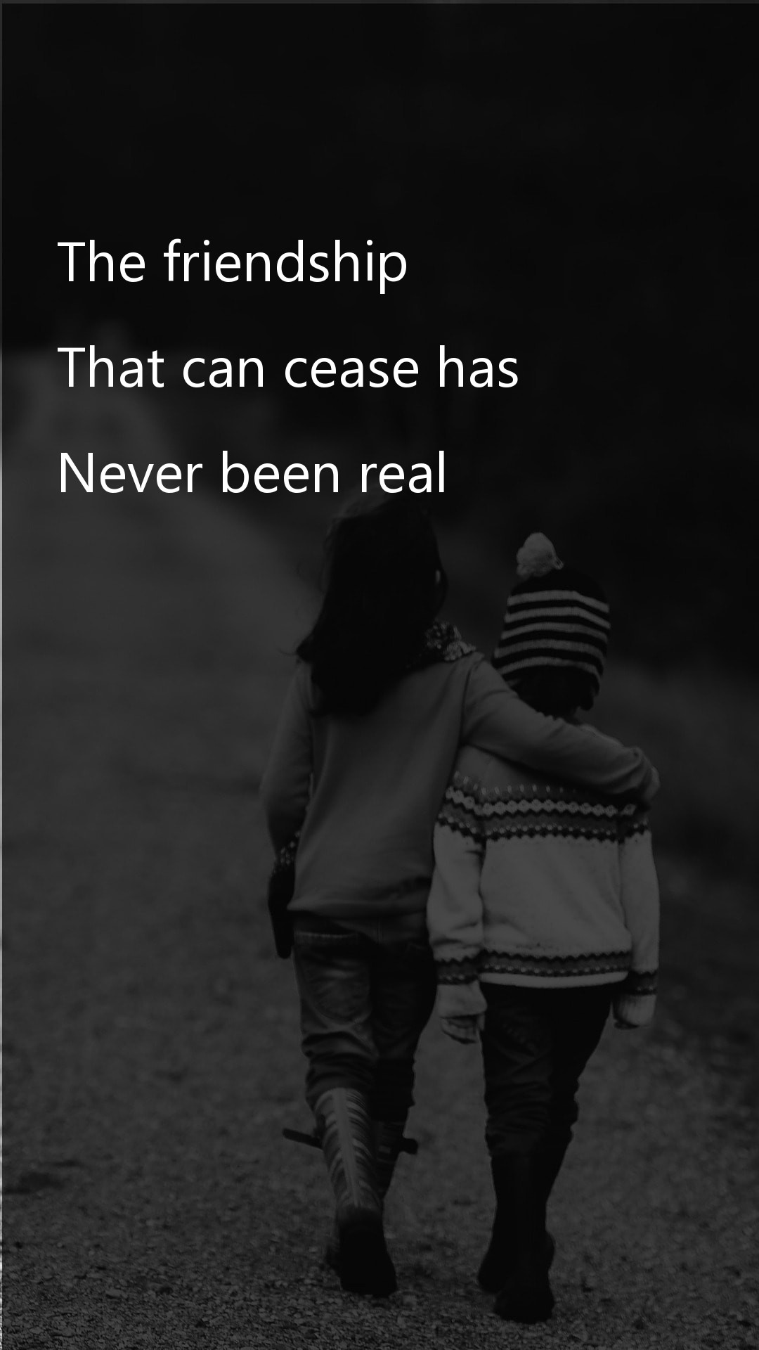 The friendship that can cease has never been real - Friendship Quotes at statush.com