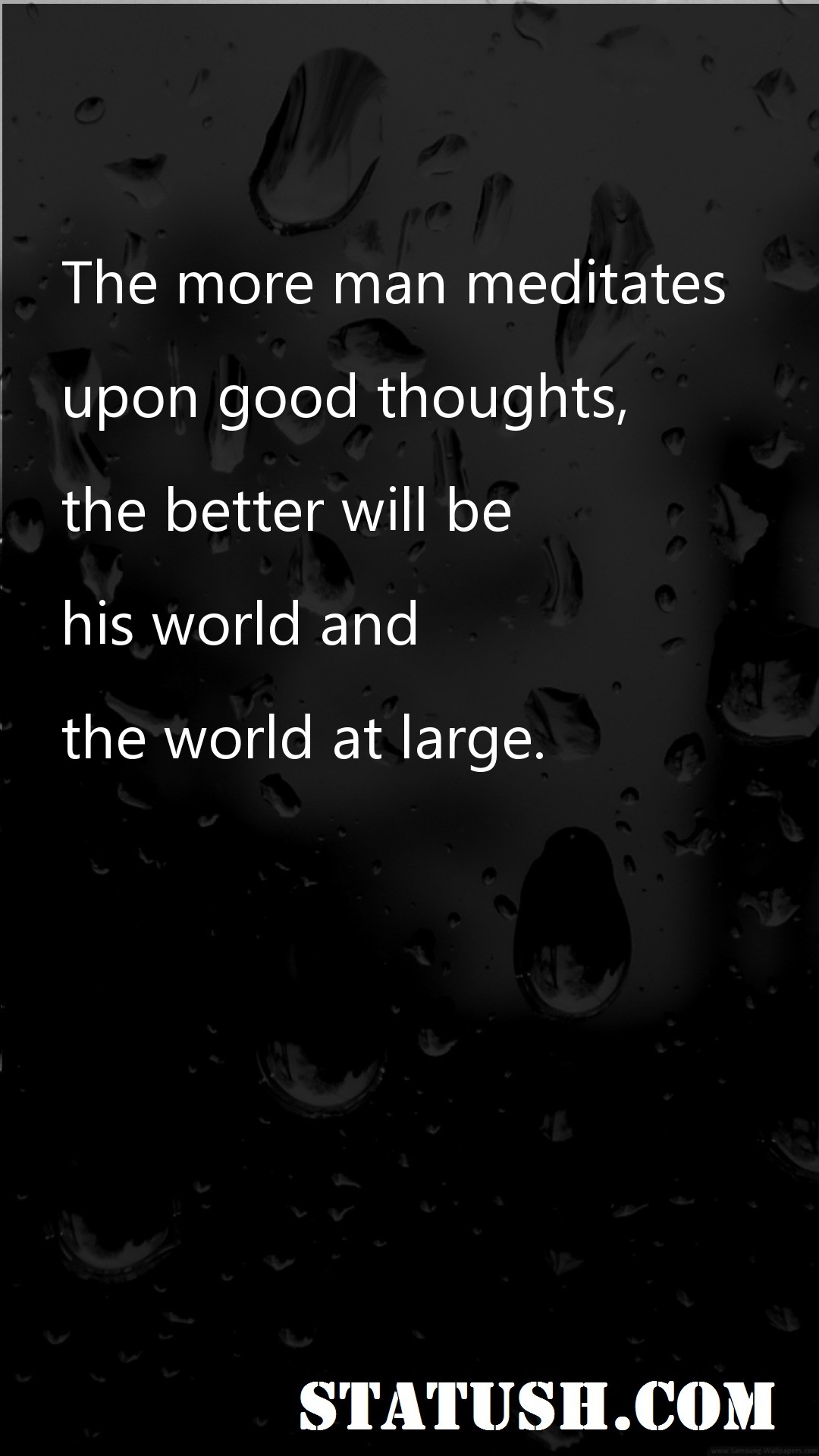The more man meditates - Motivational Quotes at statush.com
