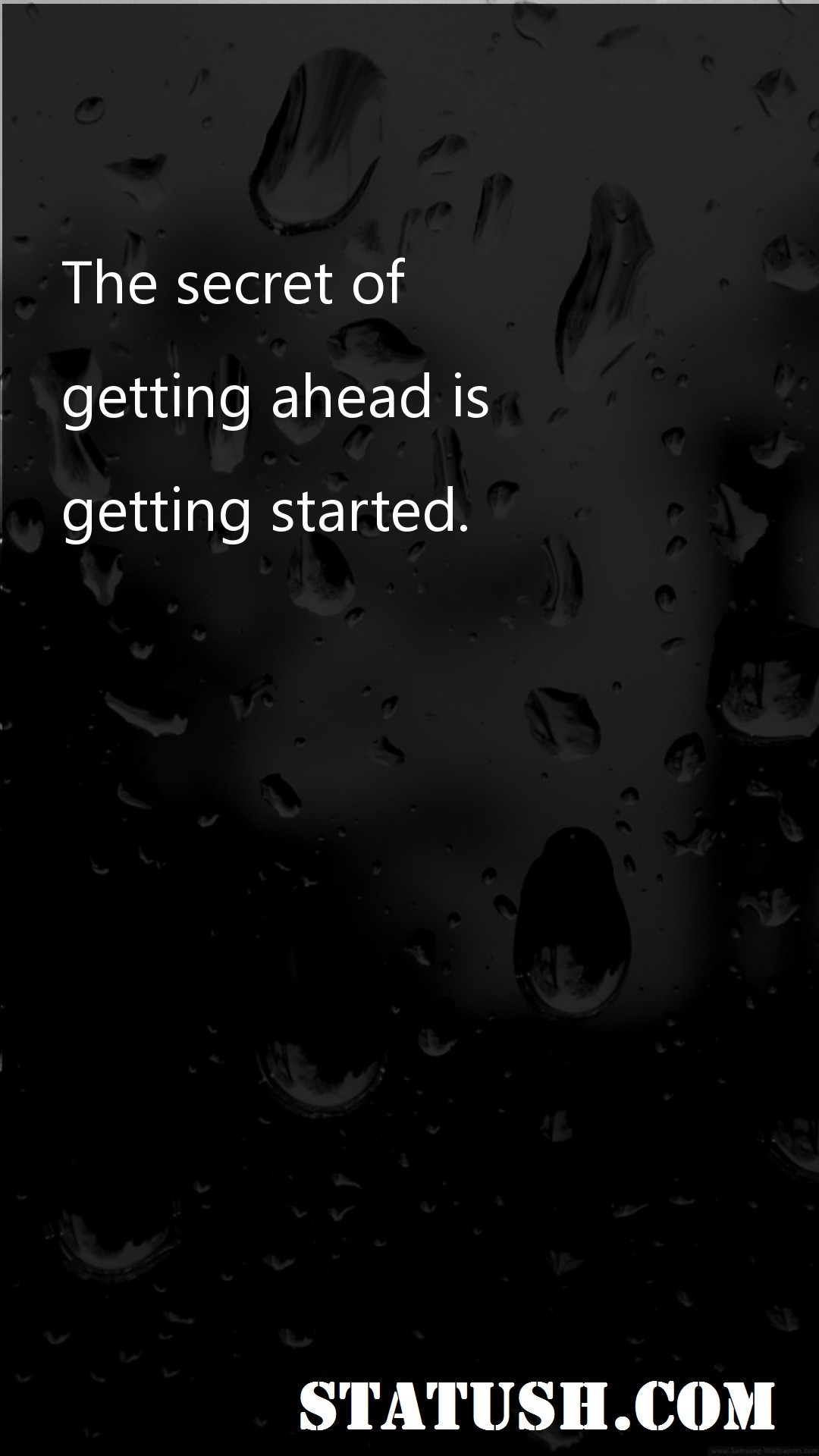 The secret of getting - Motivational Quotes at statush.com