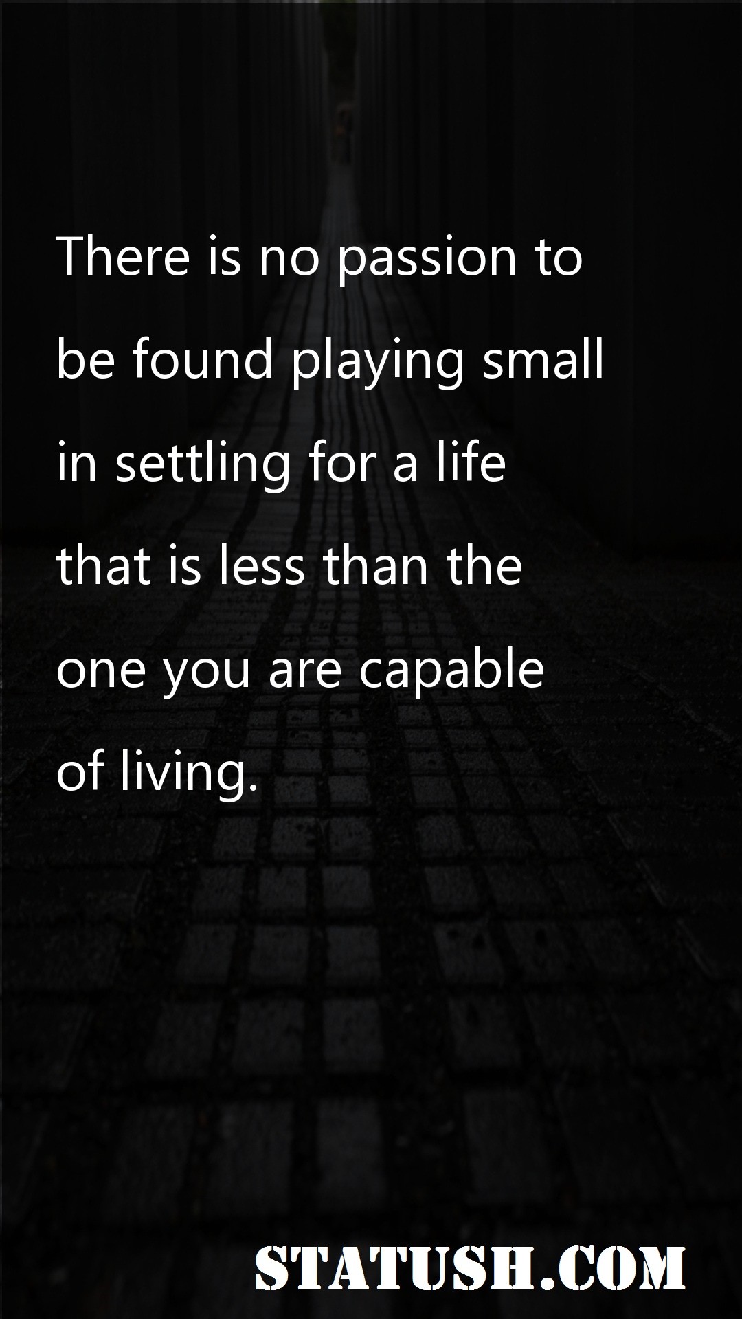 There is no passion to - Life Quotes at statush.com
