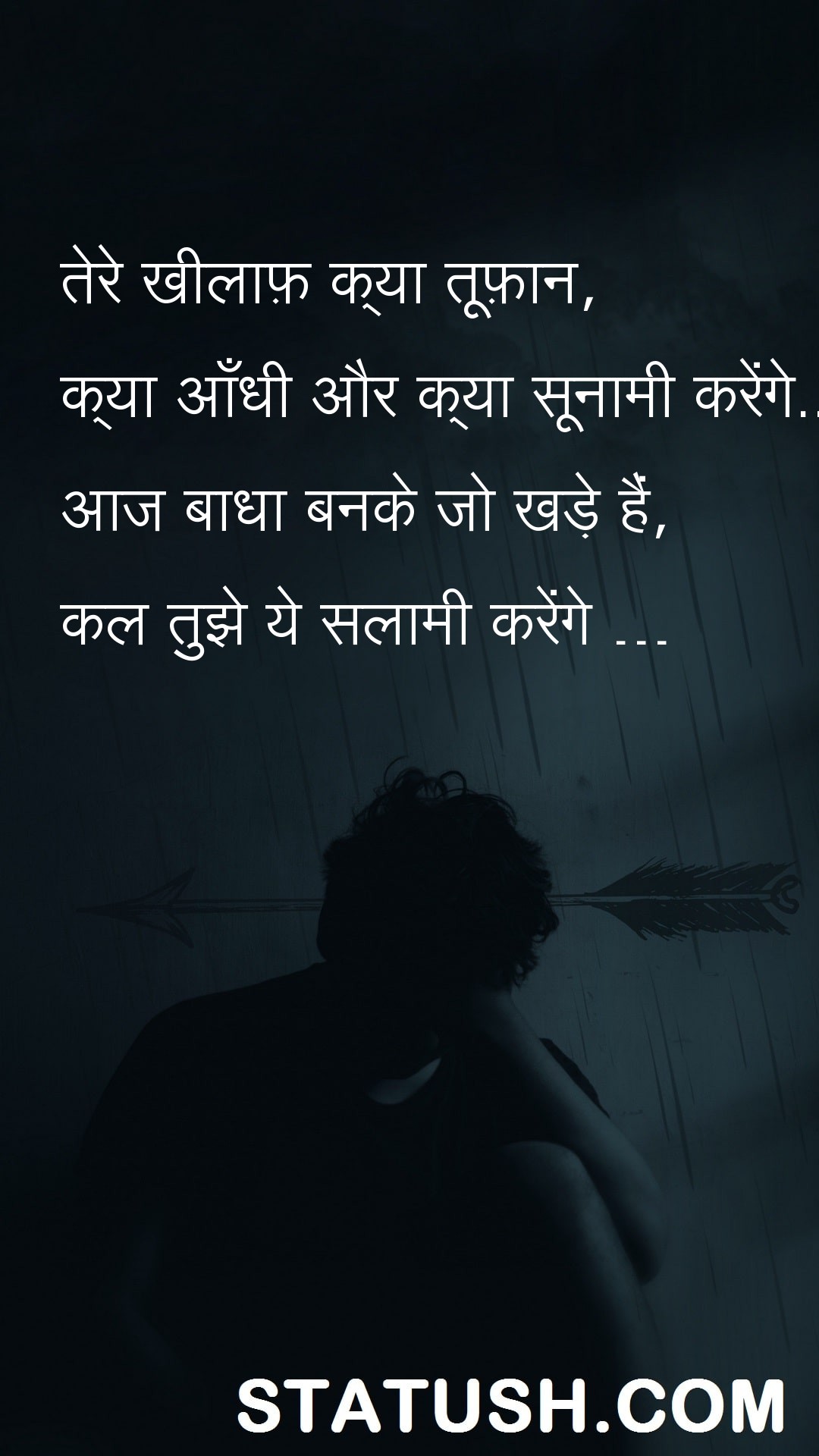 Tomorrow I will salute you Shayri Quotes at statush.com