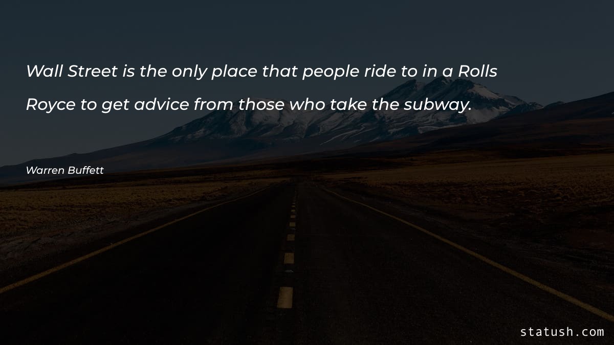 Wall Street is the only