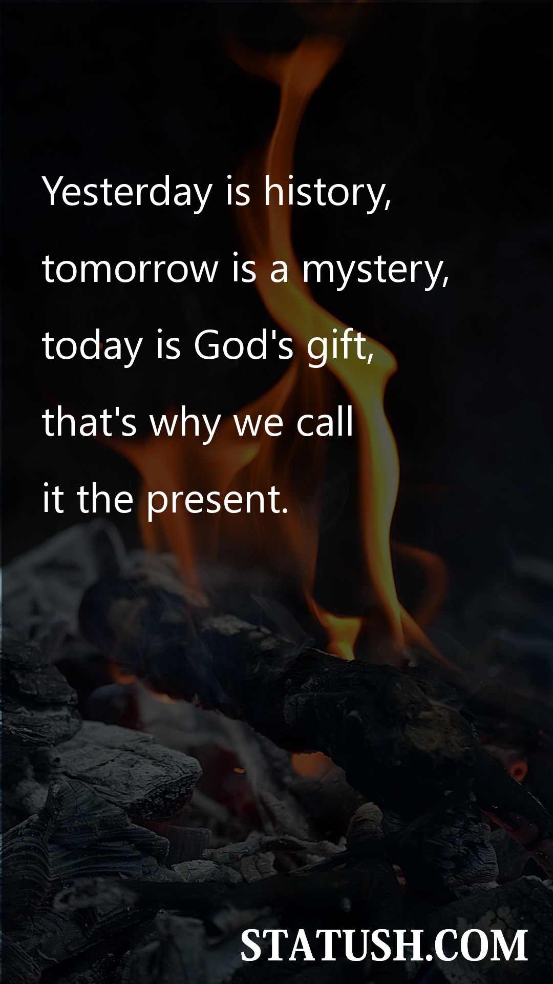 Yesterday is history - Lord Quotes at statush.com